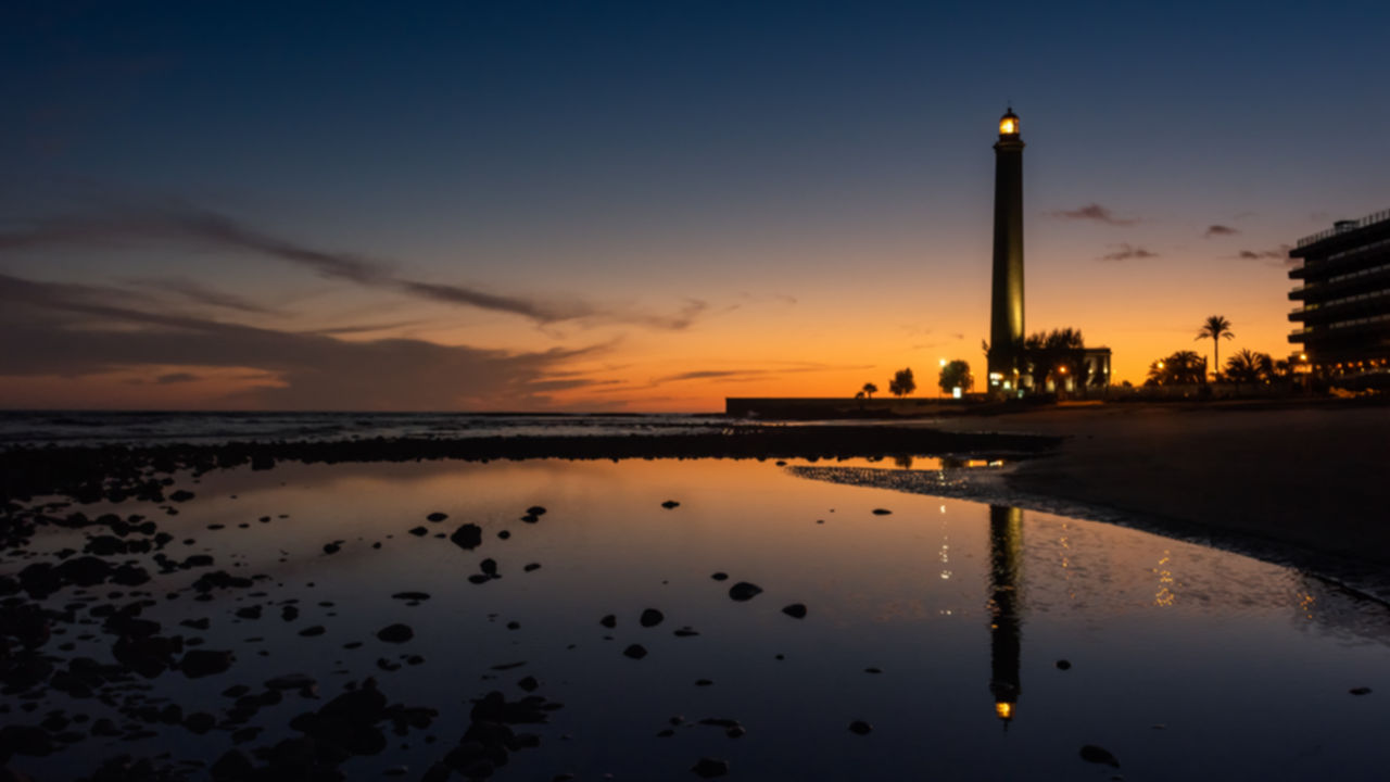 Playa y Faro de Maspalomas