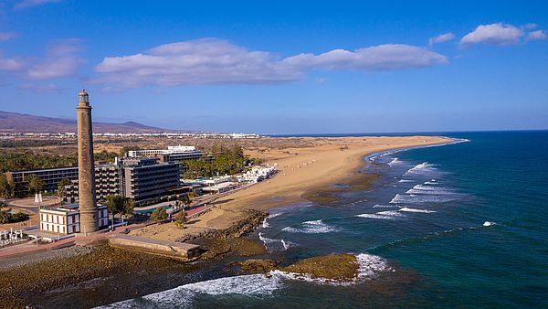 La Playa de Maspalomas, en Gran Canaria